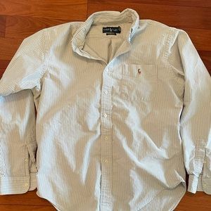 Size M Striped Ralph Lauren Oxford Button Down